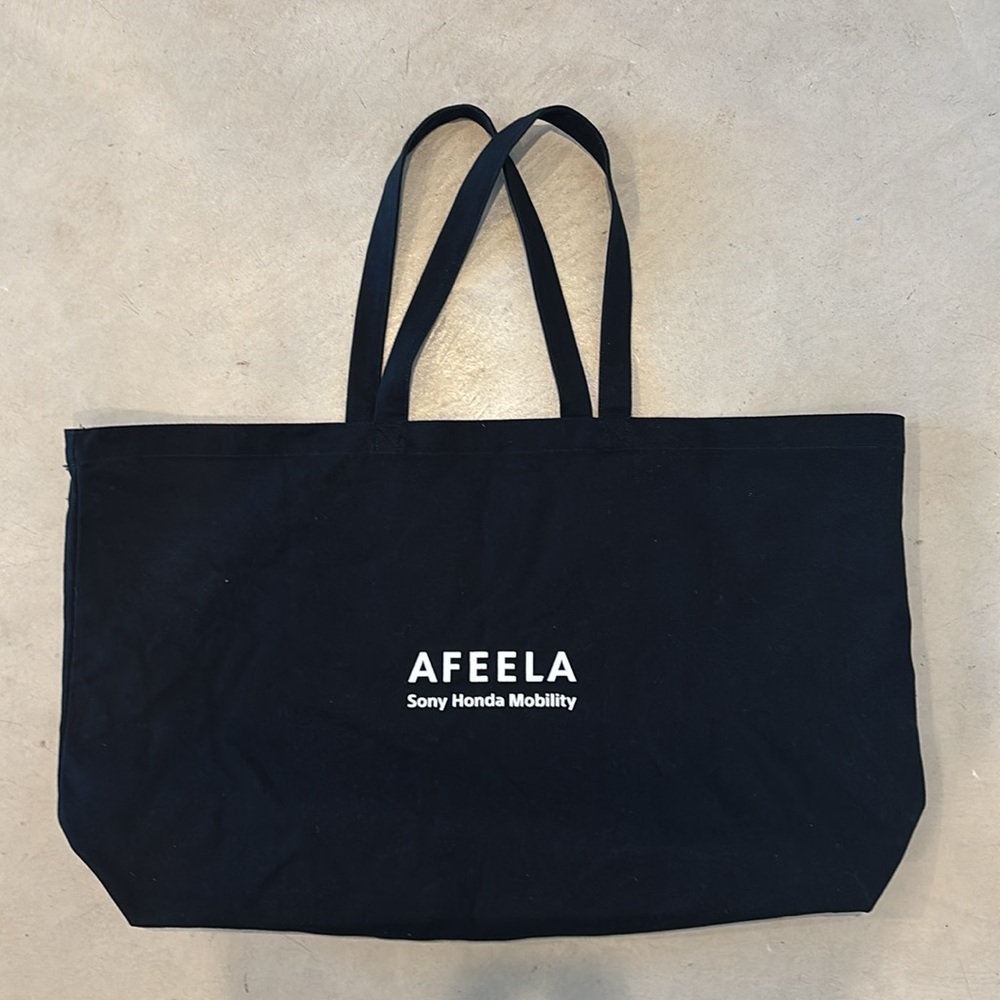 Final Sale! Afeela Sony Honda Mobility 100% Cotton Oversized Tote Bag - Picture 2 of 6